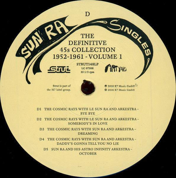 Sun Ra - Singles Volume 1 (The Definitive 45s Collection 1952-1961) | Mint (M) Mint (M)-
