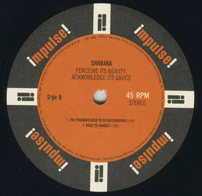 Shabaka Hutchings - Perceive Its Beauty, Acknowledge Its Grace (2xVINYL / VMP) | Mint (M) Mint (M)-
