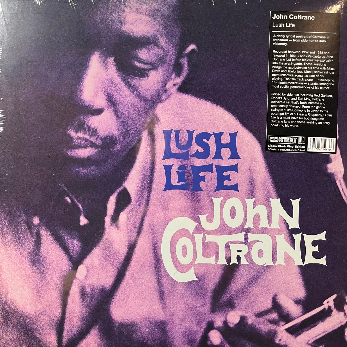 John Coltrane - Lush Life (BLACK VINYL LP) |-