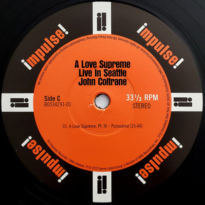 A Love Supreme: Live In Seattle *DINGED* (2xVINYL) | Mint (M) Excellent+ (EX+)-