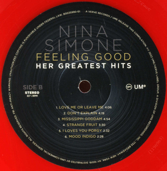 Nina Simone - Feeling Good: Her Greatest Hits (TARGET EXCLUSIVE | OPAQUE RED VINYL) | Mint (M) Mint (M)-