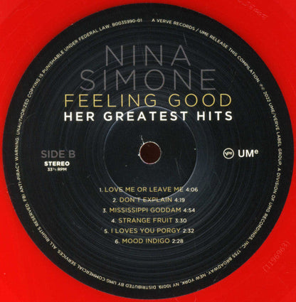 Nina Simone - Feeling Good: Her Greatest Hits (TARGET EXCLUSIVE | OPAQUE RED VINYL) | Mint (M) Mint (M)-