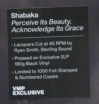 Shabaka Hutchings - Perceive Its Beauty, Acknowledge Its Grace (2xVINYL / VMP) | Mint (M) Mint (M)-