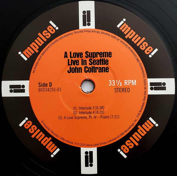 A Love Supreme: Live In Seattle *DINGED* (2xVINYL) | Mint (M) Excellent+ (EX+)-
