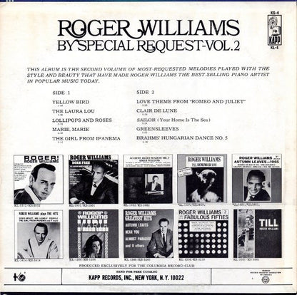 Roger Williams (2) - By Special Request-Vol.2 *SEALED* | Mint (M) Near Mint (NM)-