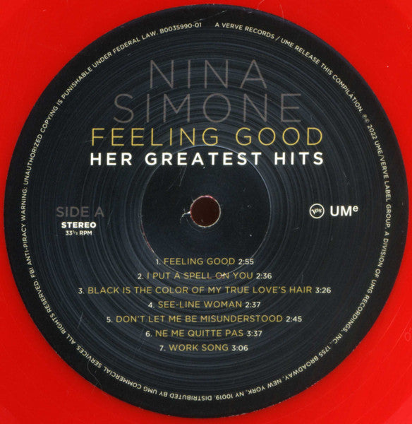 Nina Simone - Feeling Good: Her Greatest Hits (TARGET EXCLUSIVE | OPAQUE RED VINYL) | Mint (M) Mint (M)-