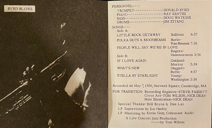 Donald Byrd - Byrd Blows On Beacon Hill | Mint (M) Mint (M)-