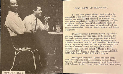 Donald Byrd - Byrd Blows On Beacon Hill | Mint (M) Mint (M)-