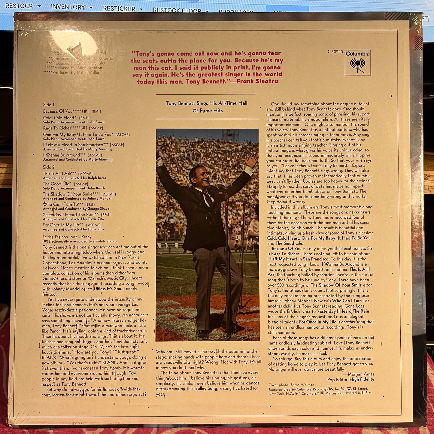 Sings His All-Time Hall Of Fame Hits | Mint (M) Mint (M)-