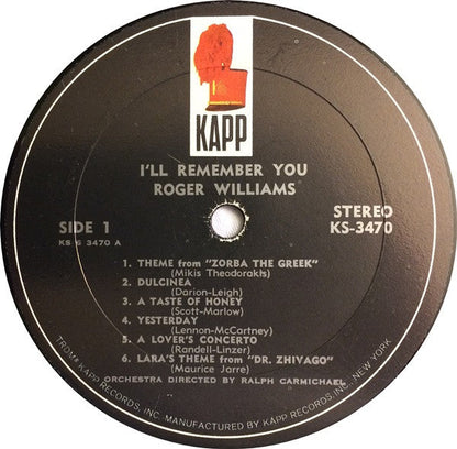 Roger Williams (2) - I'll Remember You *SEALED* | Mint (M) Mint (M)-