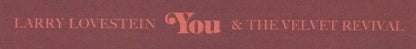 Larry Lovestein & The Velvet Revival - You (UNOFFICIAL CASSETTE) |-