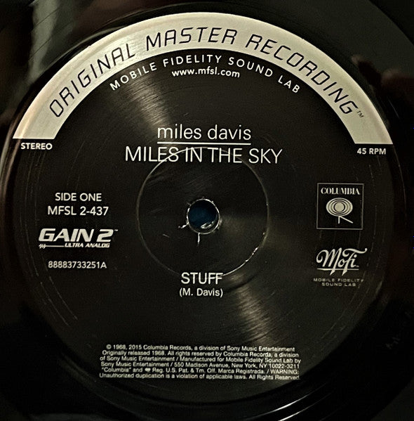 Miles Davis - Miles In The Sky (2LP MFSL 45RPM) |-
