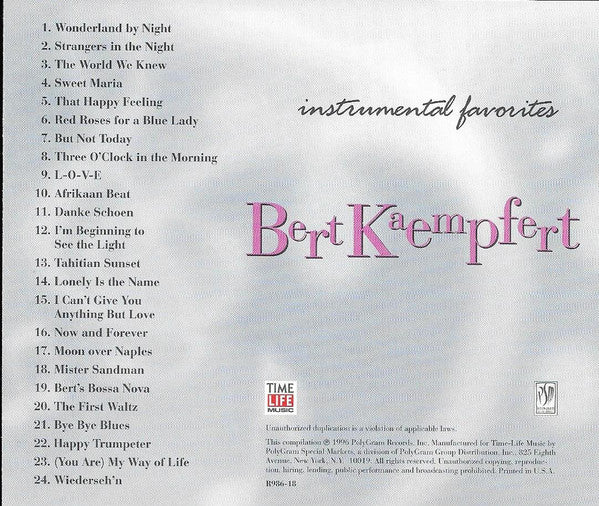 Bert Kaempfert - Instrumental Favorites *CD* | Mint (M) Mint (M)-