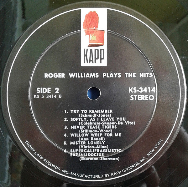 Roger Williams (2) - Roger Williams Plays The Hits *SEALED* | Mint (M) Mint (M)-