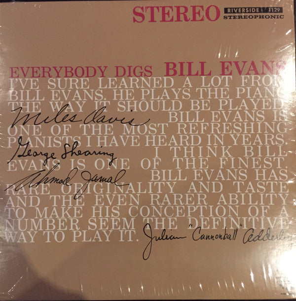 The Bill Evans Trio - Everybody Digs Bill Evans | Mint (M) Mint (M)-