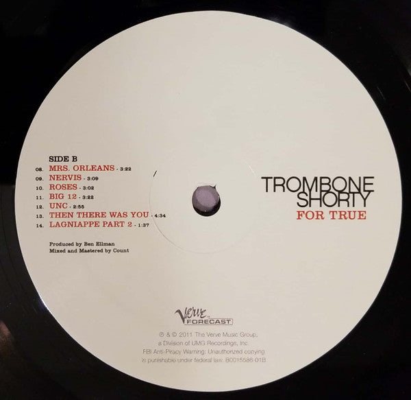 Trombone Shorty - For True | Mint (M) Mint (M)-