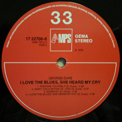 George Duke - I Love The Blues, She Heard My Cry (VINYL) | Mint (M) Mint (M)-