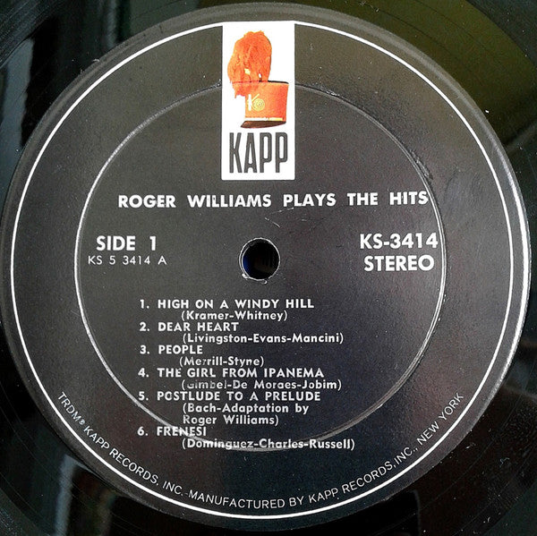 Roger Williams (2) - Roger Williams Plays The Hits *SEALED* | Mint (M) Mint (M)-