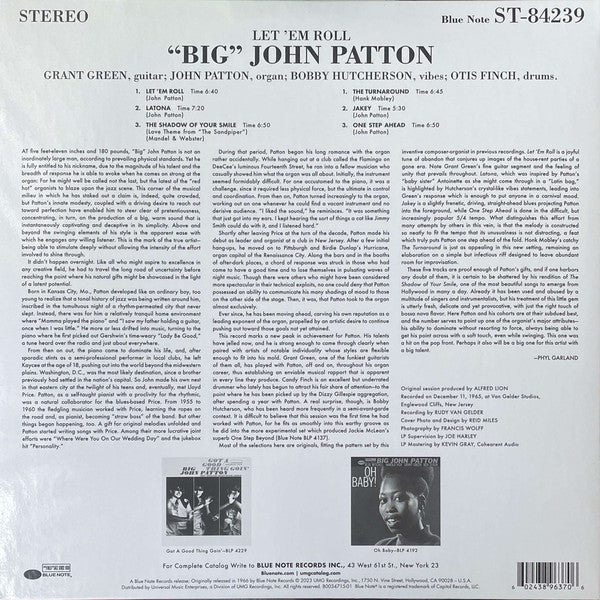 John Patton - Let 'Em Roll | Mint (M) Mint (M)-