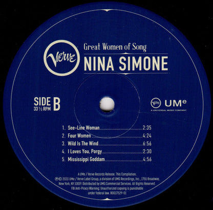 Nina Simone - Great Women Of Song | Mint (M)-