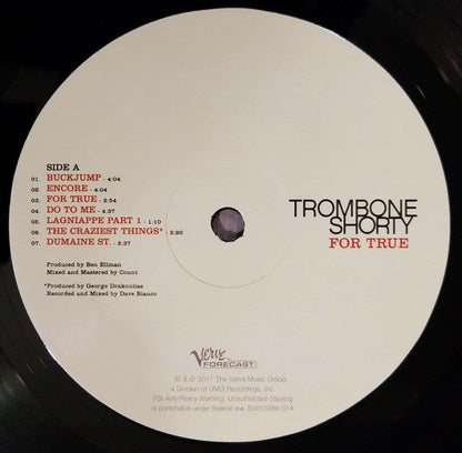 Trombone Shorty - For True | Mint (M) Mint (M)-