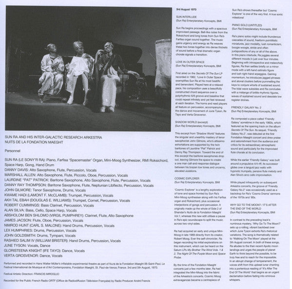 Sun Ra - Nuits De La Fondation Maeght (RSD 2025 BOX SET - VINYL) | Mint (M) Mint (M)-