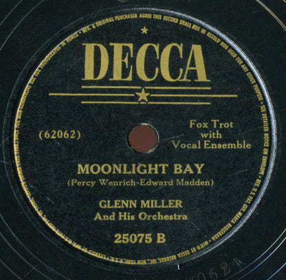 Glenn Miller And His Orchestra - Peg O' My Heart / Moonlight Bay | Excellent (EX) Generic-