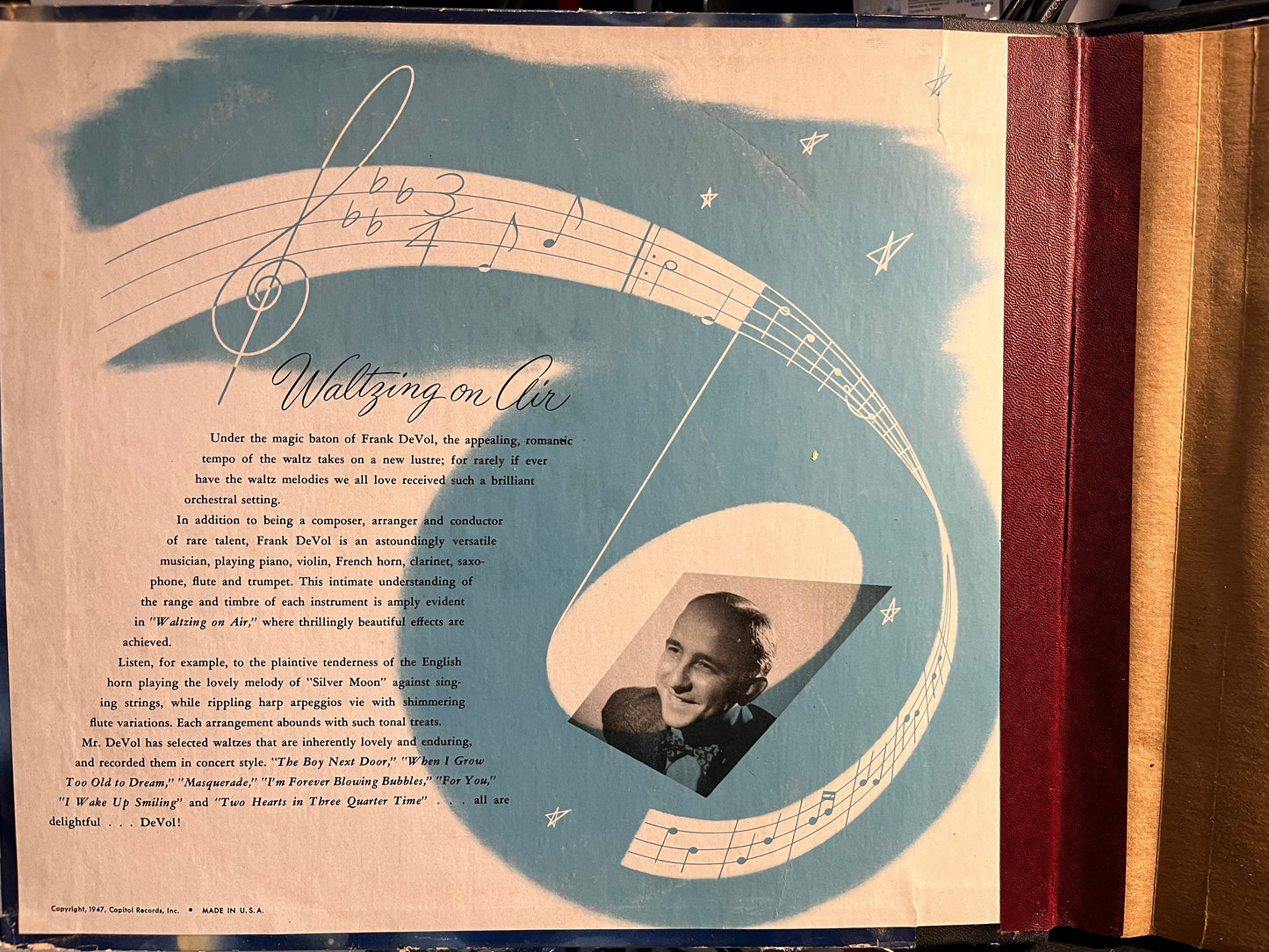 Frank De Vol And His Orchestra - Waltzing On Air *4X10" 78RPM* | Excellent (EX) Very Good (VG)-