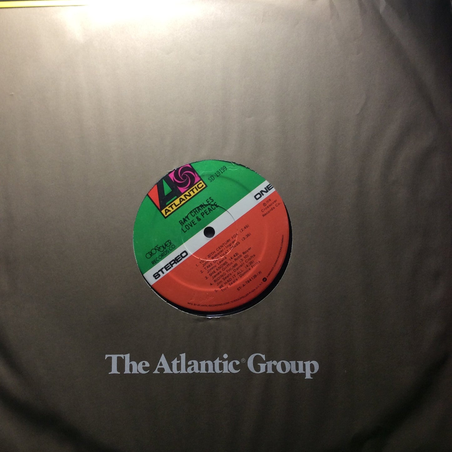 Ray Charles - Love & Peace *PROMO* (VINYL) | Excellent+ (EX+) Very Good Plus (VG+)-