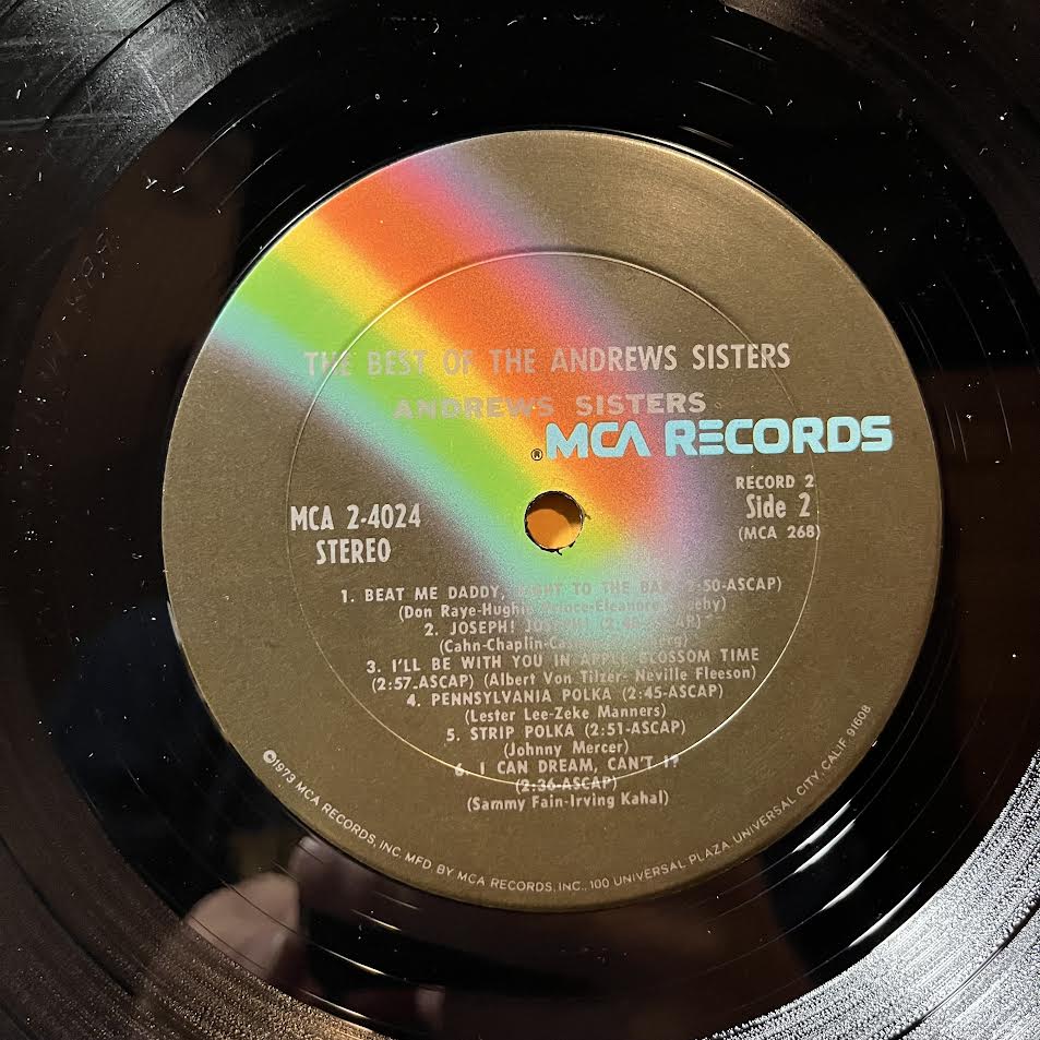 The Andrews Sisters - The Best Of The Andrews Sisters (2xVINYL) | Excellent+ (EX+) Excellent+ (EX+)-