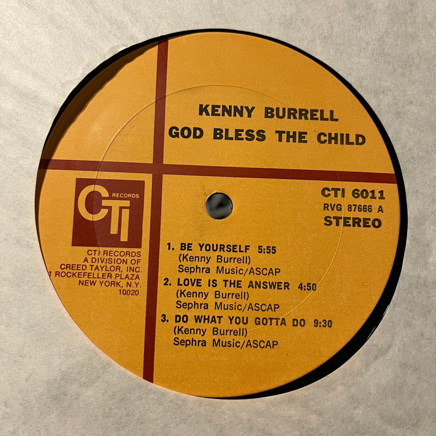 Kenny Burrell - God Bless The Child | Excellent (EX) Excellent (EX)-