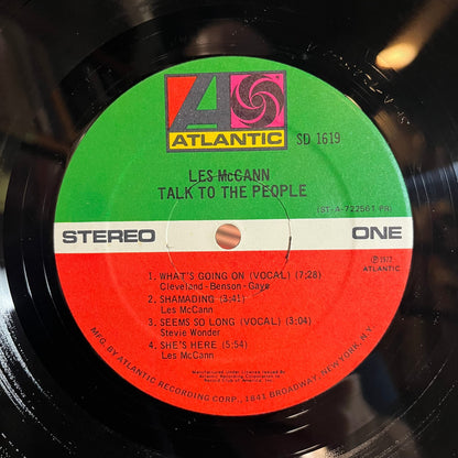Les McCann - Talk To The People (VINYL) | Excellent+ (EX+) Excellent (EX)-