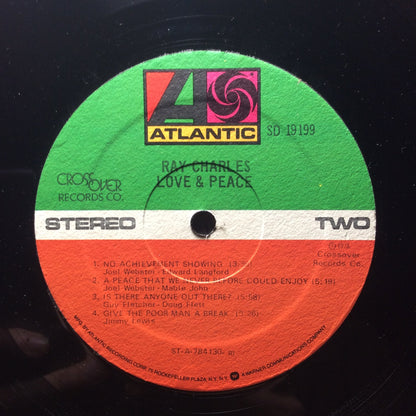 Ray Charles - Love & Peace *PROMO* (VINYL) | Excellent+ (EX+) Very Good Plus (VG+)-