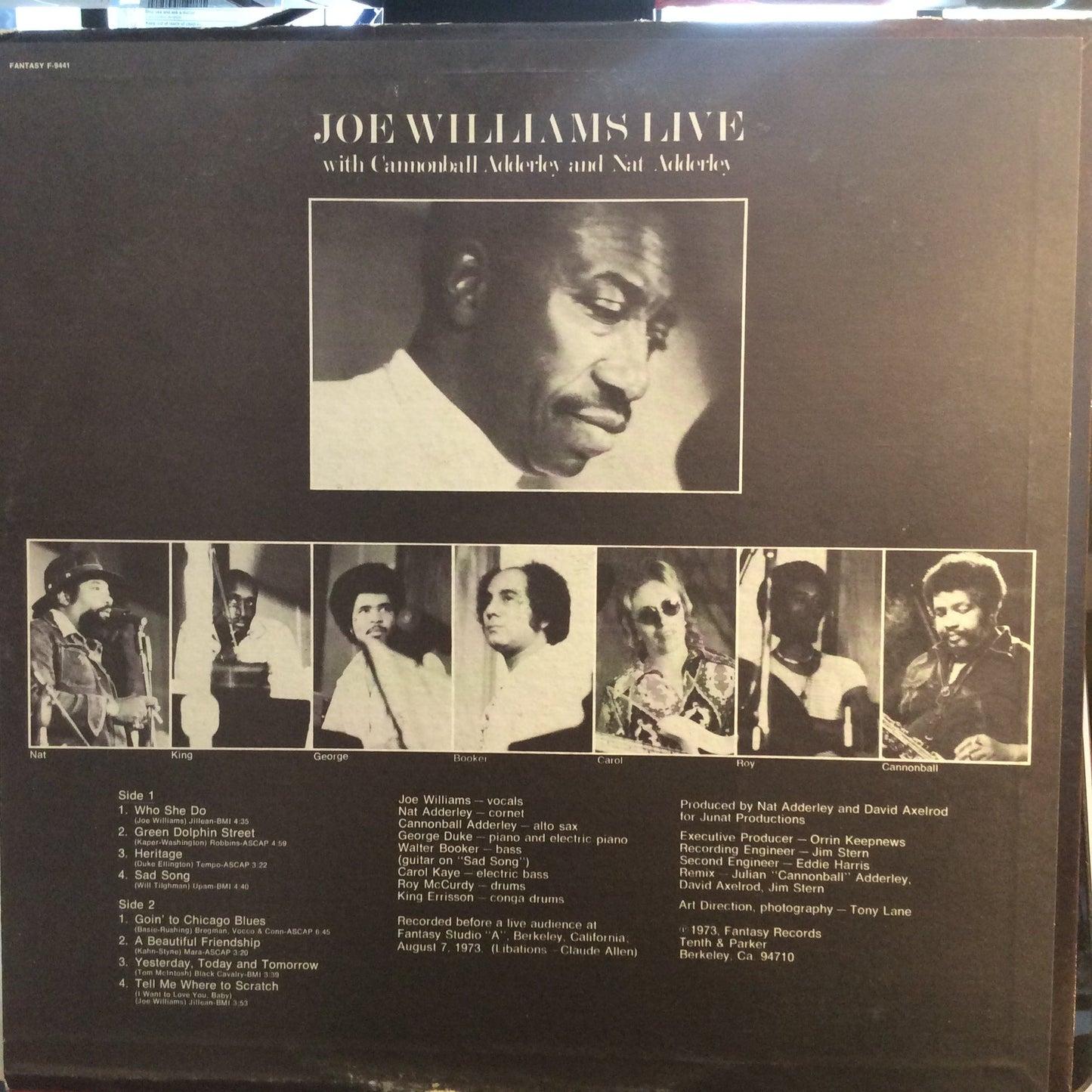 Joe Williams - Joe Williams Live (VINYL) | Excellent+ (EX+) Excellent (EX)-