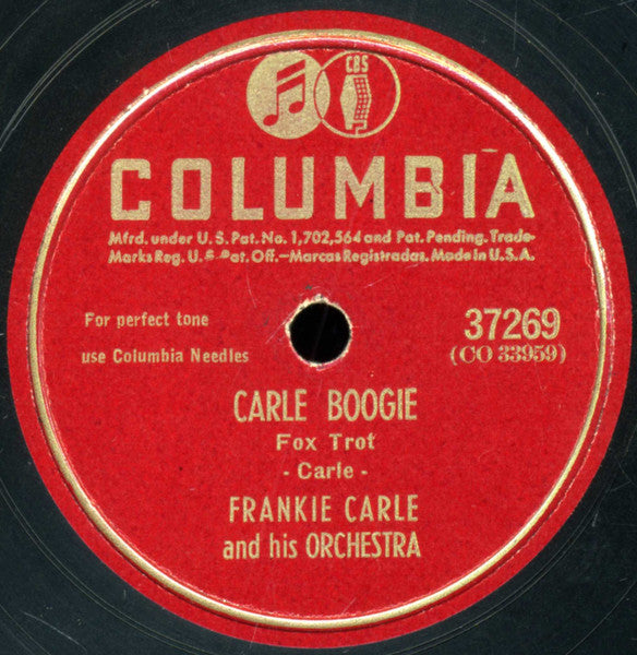 Frankie Carle And His Orchestra - Carle Boogie / Sunrise Serenade *78 RPM* | Excellent (EX) Generic-
