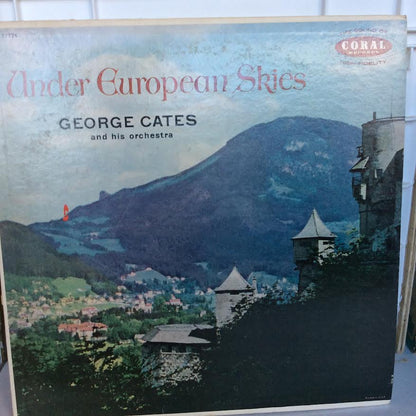 George Cates And His Orchestra - Under European Skies (VINYL) | Excellent (EX) Excellent (EX)-