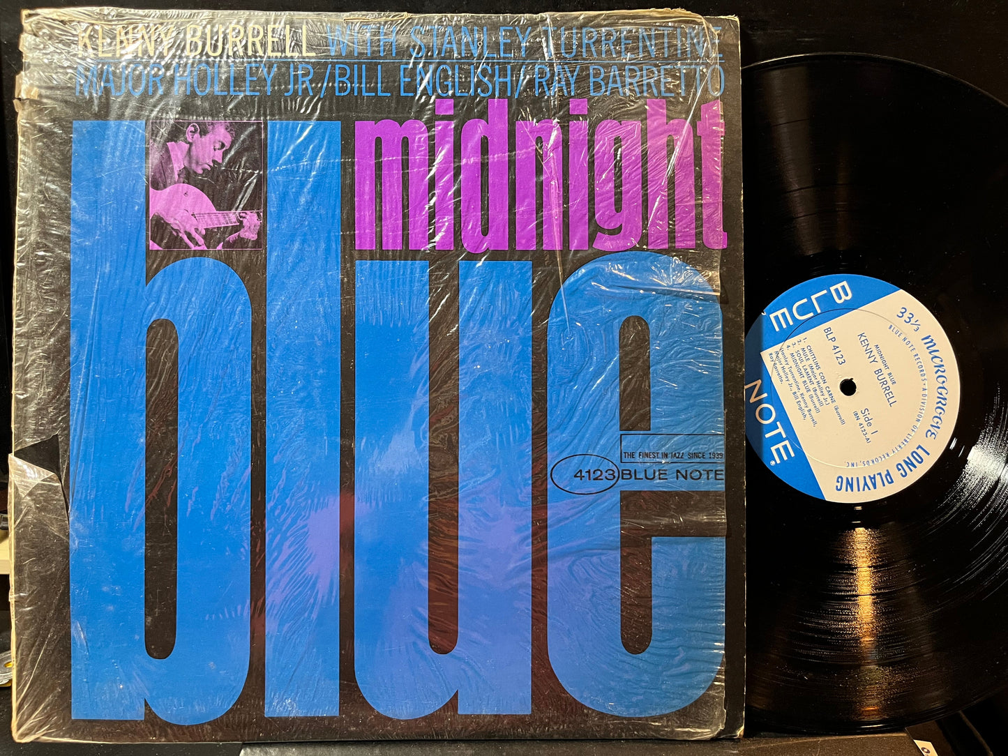Kenny Burrell - Midnight Blue (VINYL LP Blue Note BLP 4123 1963) | Excellent (EX) Excellent+ (EX+)-