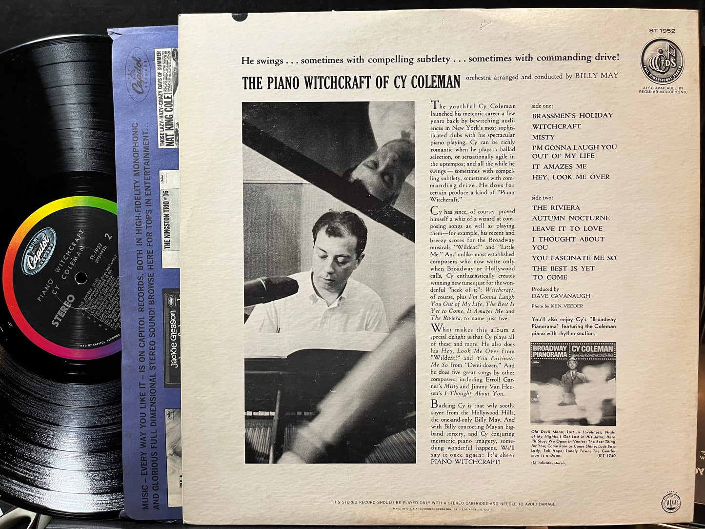 Cy Coleman - Piano Witchcraft (VINYL) | Excellent (EX) Near Mint- (NM-)-