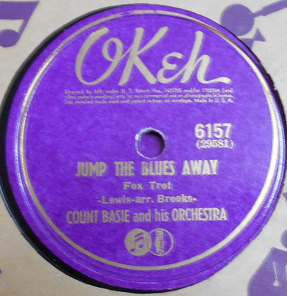Count Basie Orchestra - Wiggle Woogie / Jump The Blues Away (10" 78RPM RECORD) | Excellent (EX) Generic-