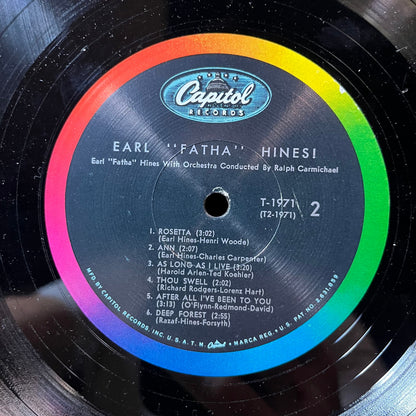 Earl Hines With Ralph Carmichael's Swingin' Big Ba - Earl "Fatha" Hines! (VINYL LP CAPITOL T-1971 1963) | USED Excellent (EX) Excellent (EX)-