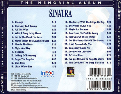 Frank Sinatra - The Memorial Album (BLACK DISC CD) | Excellent (EX) Excellent+ (EX+)-