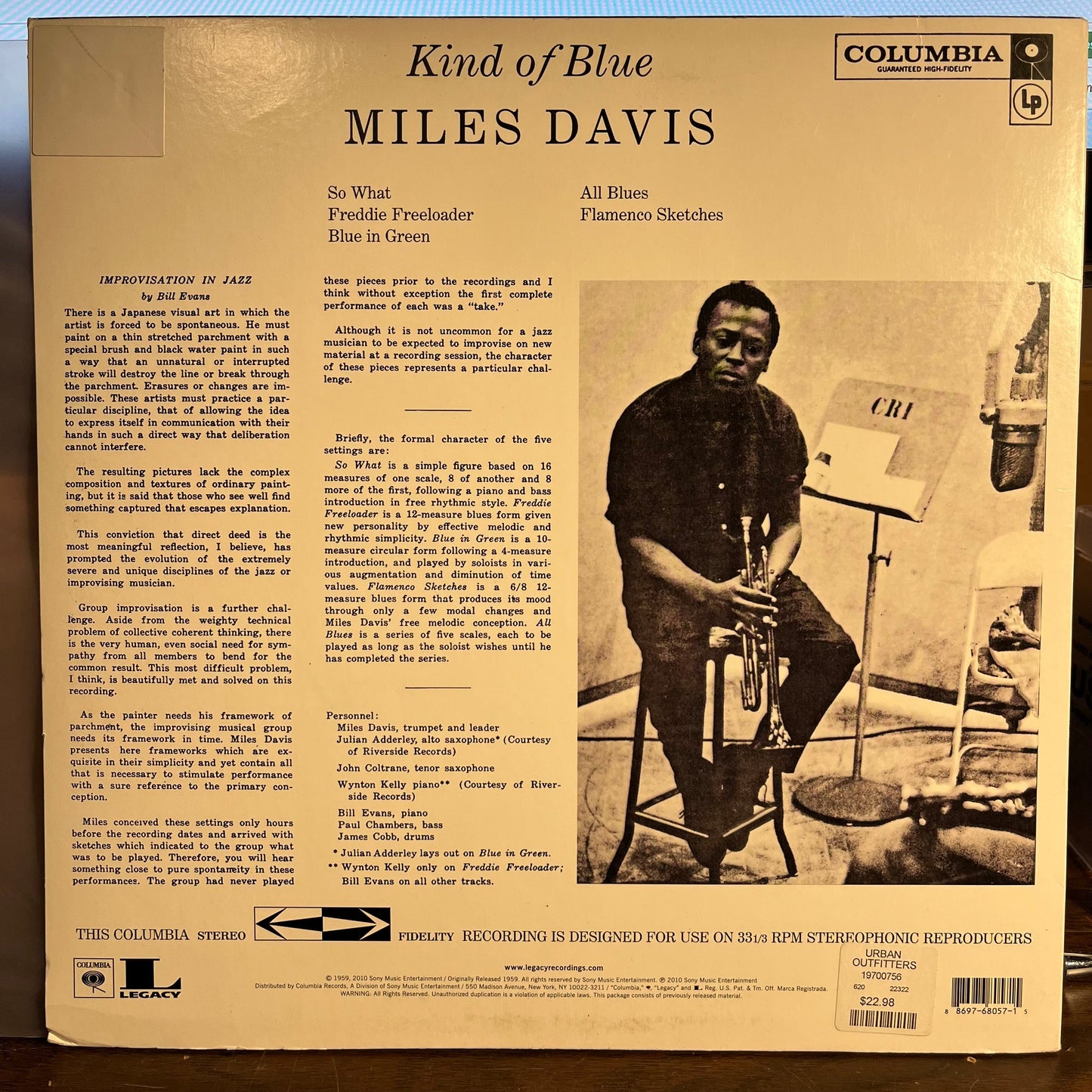 Miles Davis - Kind Of Blue | Mint (M) Mint (M)-