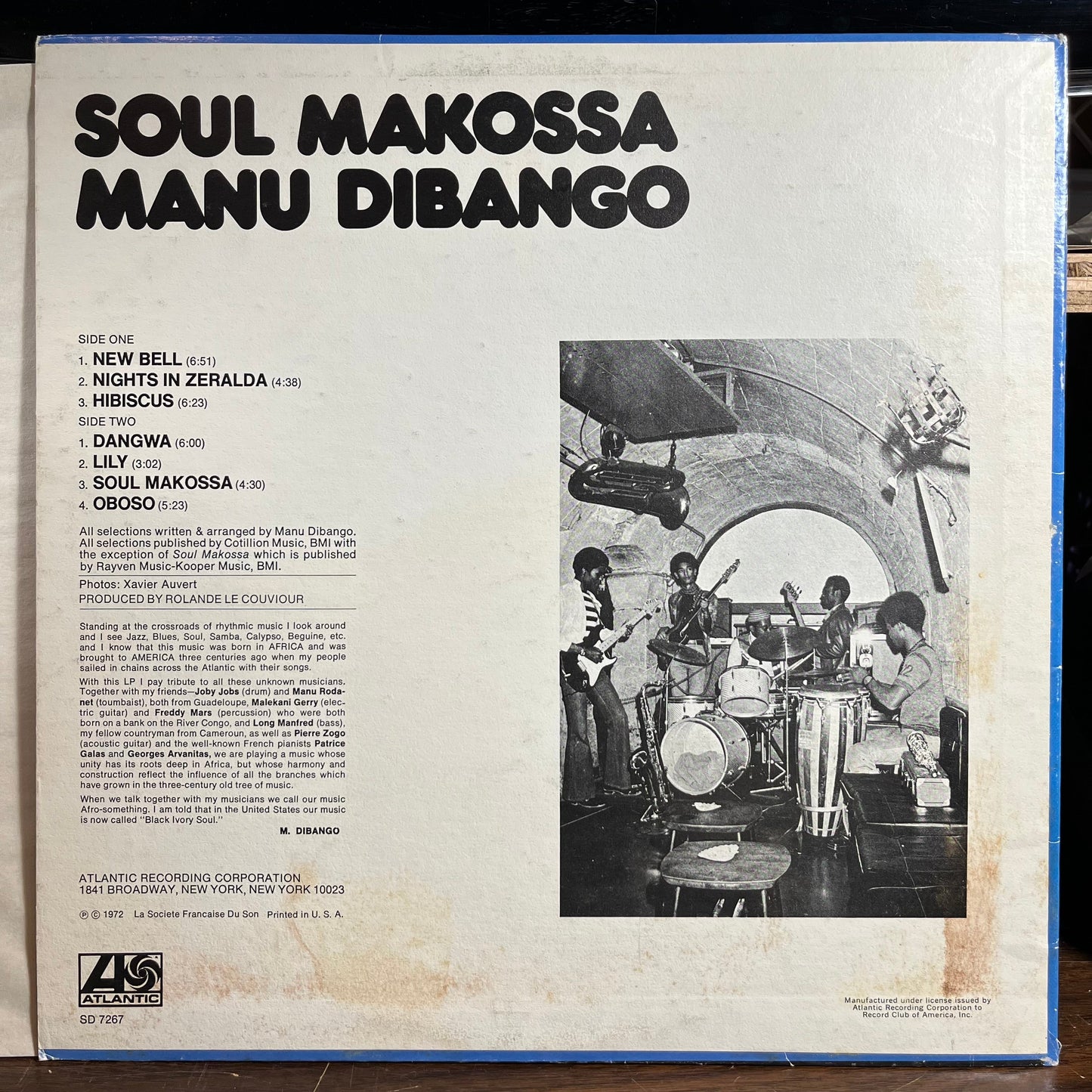 Manu Dibango - Soul Makossa (VINYL) | Good Plus (G+) Excellent (EX)-