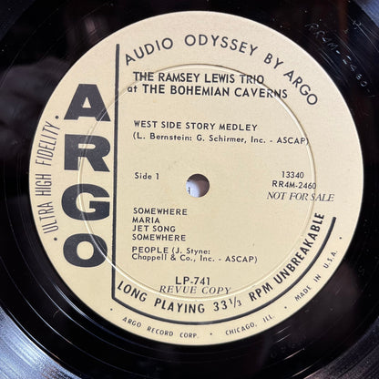 The Ramsey Lewis Trio - At The Bohemian Caverns (VINYL) | Near Mint- (NM-) Excellent (EX)-