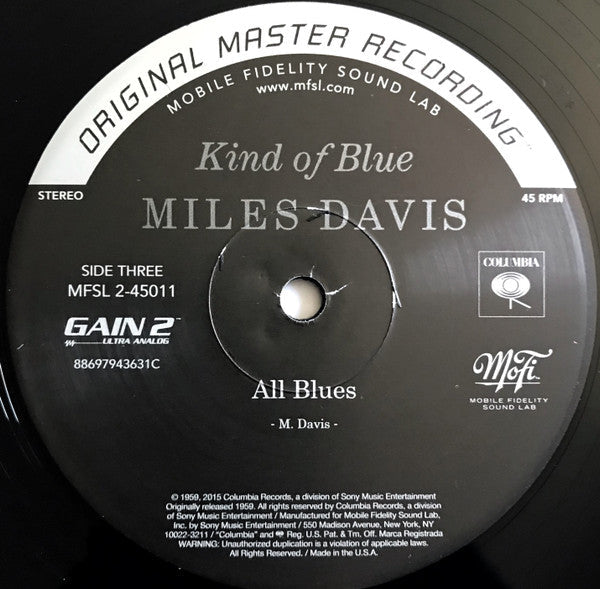 Miles Davis - Kind Of Blue (2xVINYL BOX SET / MFSL) | Near Mint- (NM-) Near Mint- (NM-)-