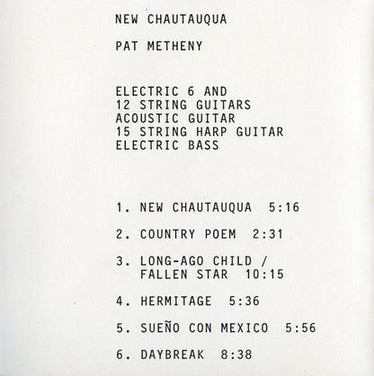 Pat Metheny - New Chautauqua (CD) | Near Mint- (NM-) Near Mint- (NM-)-