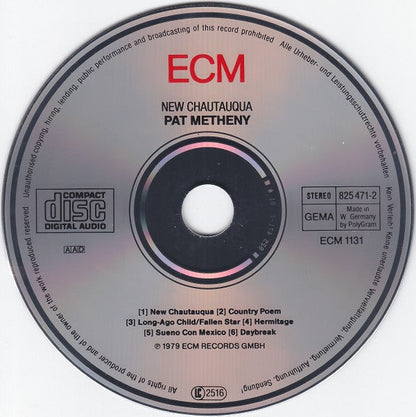 Pat Metheny - New Chautauqua (CD) | Near Mint- (NM-) Near Mint- (NM-)-
