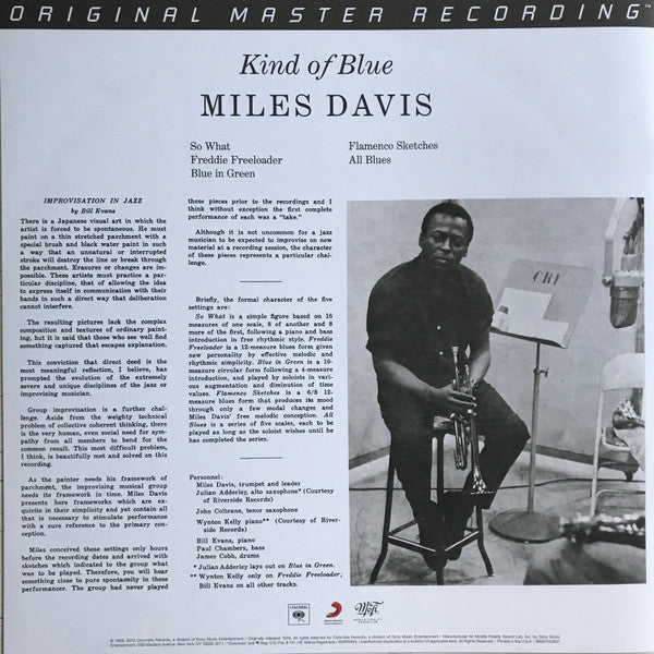 Miles Davis - Kind Of Blue (2xVINYL BOX SET / MFSL) | Near Mint- (NM-) Near Mint- (NM-)-