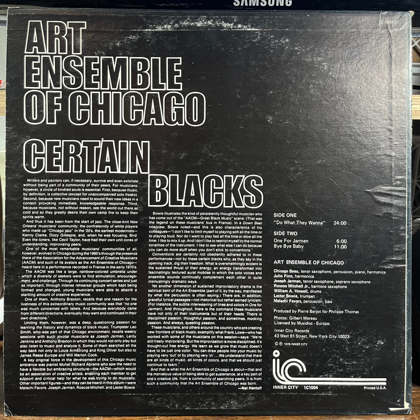 The Art Ensemble Of Chicago - Certain Blacks (LP) | Excellent (EX)-