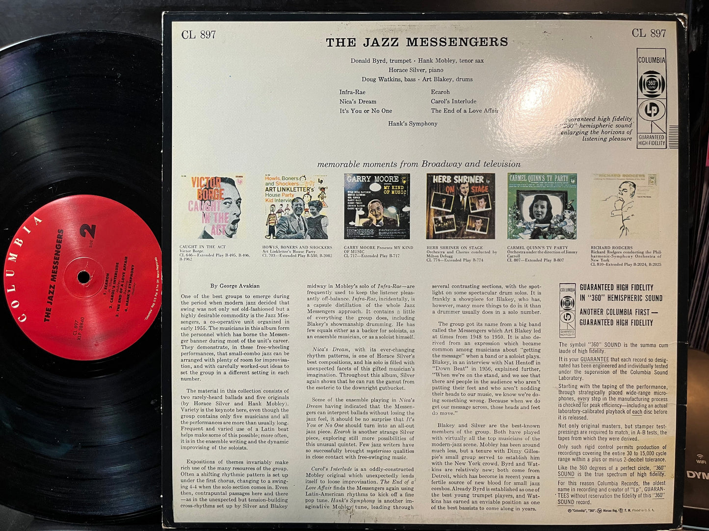 Art Blakey & The Jazz Messengers - The Jazz Messengers (VINYL LP) | Near Mint- (NM-) Excellent (EX)-